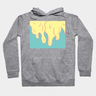 Drip Series Pale Yellow/teal/pink Hoodie